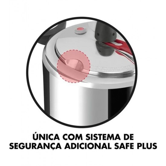 Panela De Pressão 3 Litros Clock Original+ Fechamento Interno